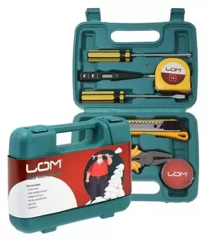 Набор инструментов в кейсе LOM "С новым годом", подарочная упаковка, 7 предметов