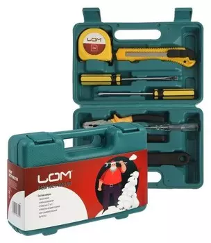 Набор инструментов в кейсе LOM "С новым годом", подарочная упаковка, 7 предметов