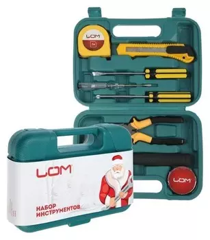 Набор инструментов в кейсе LOM "С новым годом", подарочная упаковка, 8 предметов