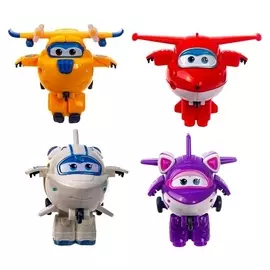 Набор из 4-х мини трансформеров: джетт, донни, астра, кристал