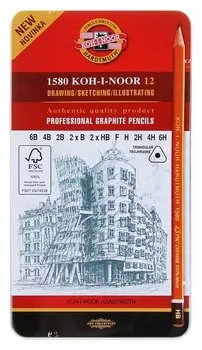 Набор карандашей чернографитных 1580 Art
