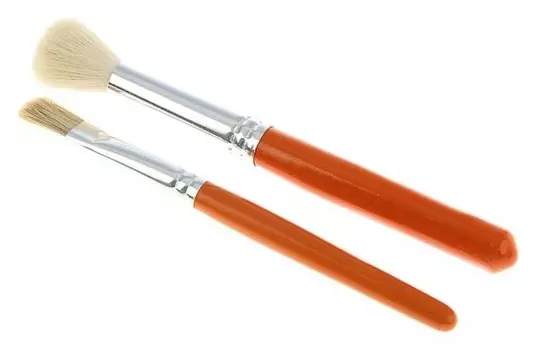 Набор кистей "Кроха" 2 штуки: круглая, № 10, плоская № 10