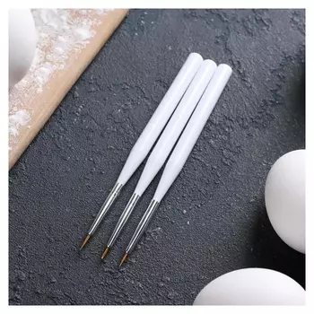 Набор кондитерских кисточек для декорирования, 3 шт