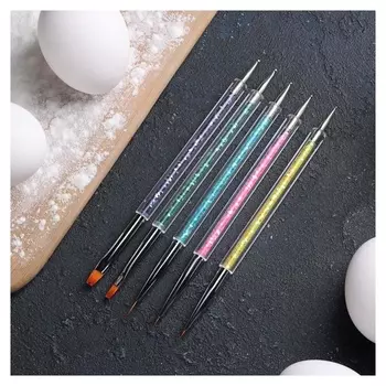 Набор кондитерских кисточек для декорирования, 5 шт