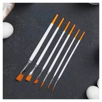 Набор кондитерских кисточек для декорирования «Ларсон», 6 шт