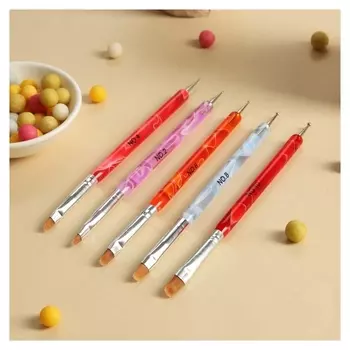 Набор кондитерских кисточек для декорирования «Опал», 5 шт, 16,5×4 см