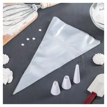 Набор кондитерский, 10 предметов: 7 мешков, 3 насадки