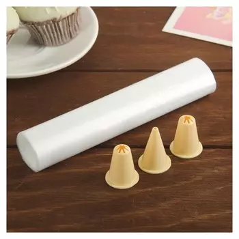 Набор кондитерский: 20 мешков, 3 насадки