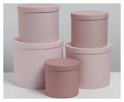Набор коробок 5 в 1 «Кофейный», 13 × 13,5‒19.5 × 23 см