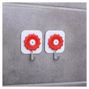 Набор крючков на липучке «Астры», 2 шт