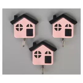 Набор крючков на липучке «Домики», 3 шт, дизайн