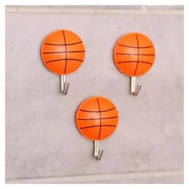 Набор крючков на липучке «Мячи», 3 шт