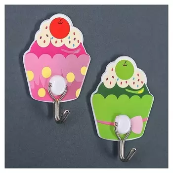 Набор крючков на липучке «Пироженки», 2 шт