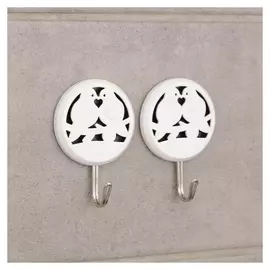 Набор крючков на липучке «Влюблённые», 2 шт, цвет и форма