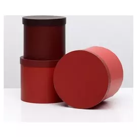 Набор круглых коробок 3 в 1 "Любимый", 14 х 14 х 13 - 18 х 18 х 15 см