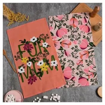 Набор кухонных полотенец доляна For Mom, 35х60см-2шт, 100% хл