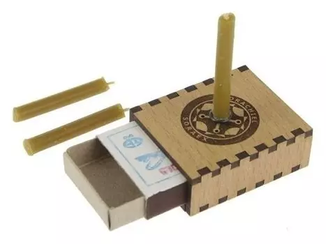 Набор ларец желаний "Новая работа" со свечками, 5,2х4,5х2 см