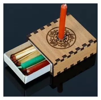 Набор Ларец желаний со свечками Семейное благополучие 5,2х4,5х2 см