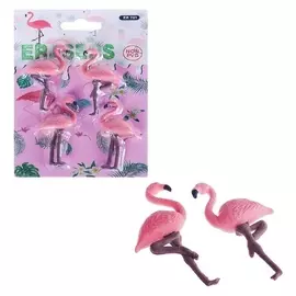 Набор ластиков фигурных, 4 штуки, Фламинго