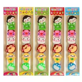 Набор ластиков фигурных, 7 штук "Зверушки"