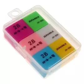 Набор ластиков прямоугольных 3 штуки в коробочке