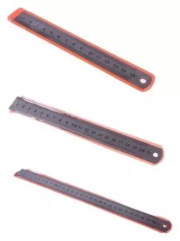 Набор линеек металлических 3 штуки: 15см, 20см, 30см.