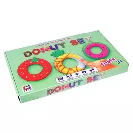 Набор лёгкого прыгающего пластилина Donut Set Fruits