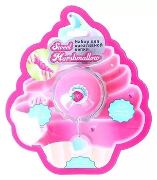 Набор лёгкого прыгающего пластилина Sweet Marshmallow «Клубника» 30мл