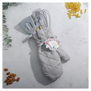 Набор лопаток из силикона «Мрамор»