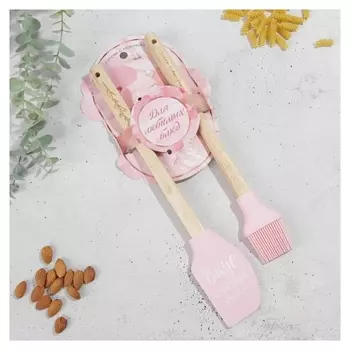 Набор лопаток из силикона «Роза»