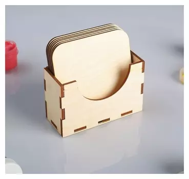 Набор "Лоток с подставками под кружки" 11 х 7 см