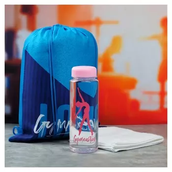 Набор Love: сумка на лямках, бутылка для воды, полотенце