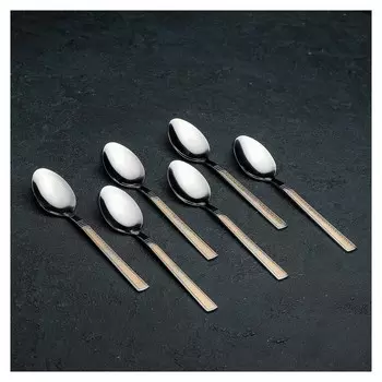 Набор ложек чайных «Перту золото», H=15 см