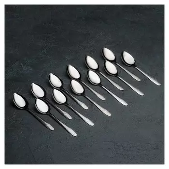 Набор ложек столовых «Весна», H=18 см, 12 шт