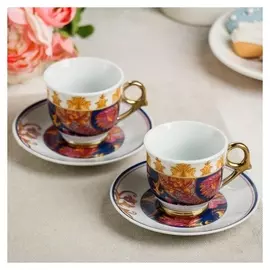 Набор «Любимой бабушке»: кружка 80 мл, блюдце Ø 11 см