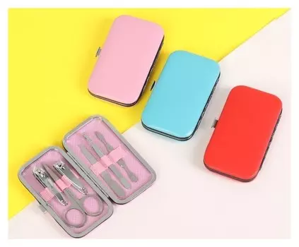 Набор маникюрный, 6 предметов в футляре