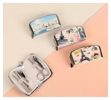 Набор маникюрный «Париж», 5 предметов, рисунок