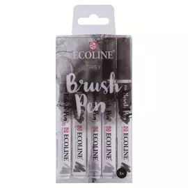 Набор маркеров Ecoline 5шт серые цвета, 11509907