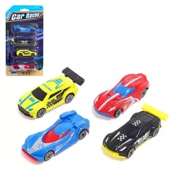 Набор машин «Спорткар», 4 штуки