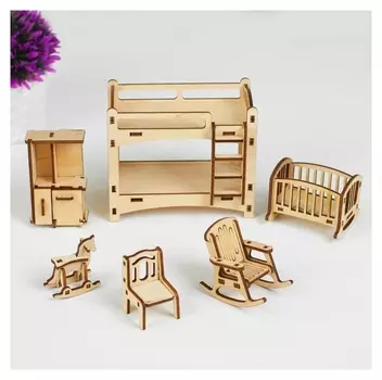 Набор мебели Детская, 6 предметов, конструктор