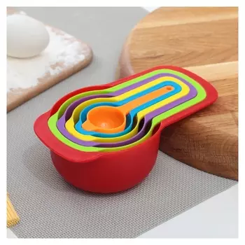 Набор мерных ложек доляна «Креатив», 6 шт: 250 мл,125 мл, 85 мл, 60 мл,15 мл,7,5 мл