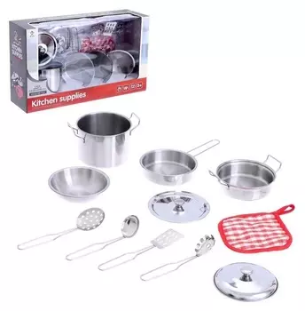 Набор металлической посуды «Готовим ужин», 11 предметов