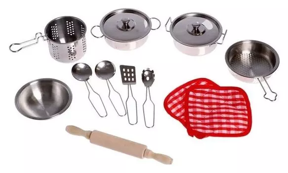 Набор металлической посуды "Готовим ужин"