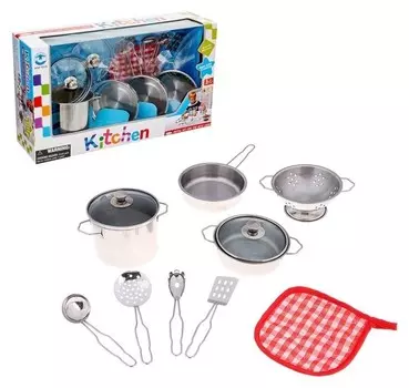 Набор металлической посуды, "Кулинарное искусство", 9 предметов