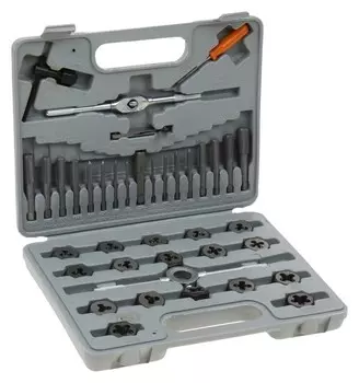 Набор метчиков и плашек Sparta, М3 - м12, 40 шт в наборе