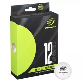 Набор мячей для настольного тенниса Training 1*** (Набор 12 шт), цвет белый