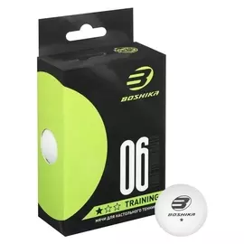 Набор мячей для настольного тенниса Training 1* (Набор 6 шт), цвет белый