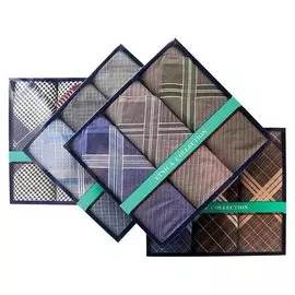 Набор мужских носовых платков в коробке 40 х 40 см 3 шт