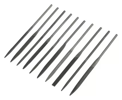 Набор надфилей Lom, 70 х 160 х 4 мм, 10 шт.