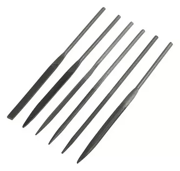 Набор надфилей Lom, 70 х 160 х 4 мм, 6 шт.